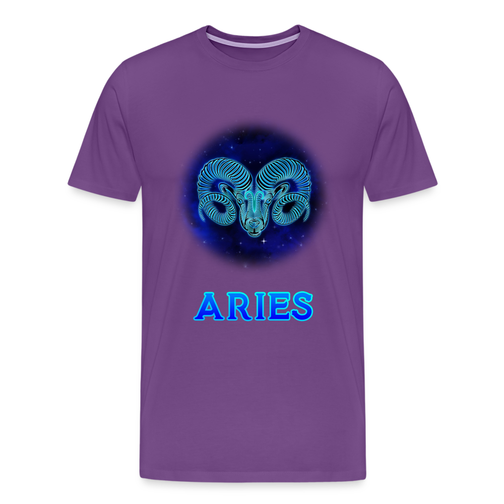 Men's Aries Premium T-Shirt - purple