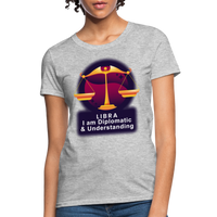 Thumbnail for Women's Glow Libra T-Shirt - heather gray