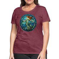 Thumbnail for Women’s Mosaic Aquarius Premium T-Shirt - heather burgundy