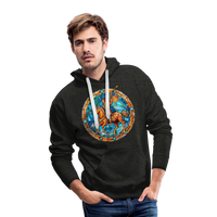 Thumbnail for Men’s Mosaic Sagittarius Premium Hoodie - charcoal grey