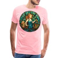 Thumbnail for Men's Mosaic Virgo Premium T-Shirt - pink