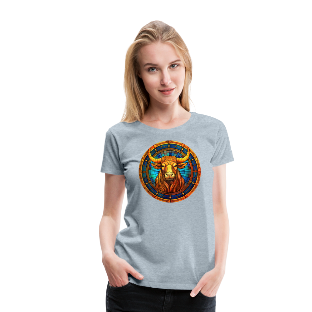 Women’s Mosaic Taurus Premium T-Shirt - heather ice blue