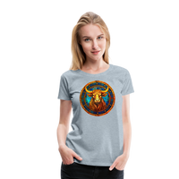 Thumbnail for Women’s Mosaic Taurus Premium T-Shirt - heather ice blue