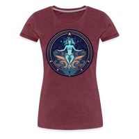 Thumbnail for Women’s Mystic Aquarius Premium T-Shirt - heather burgundy