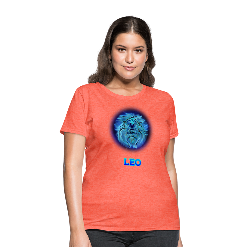 Women's Stellar Leo T-Shirt - heather coral