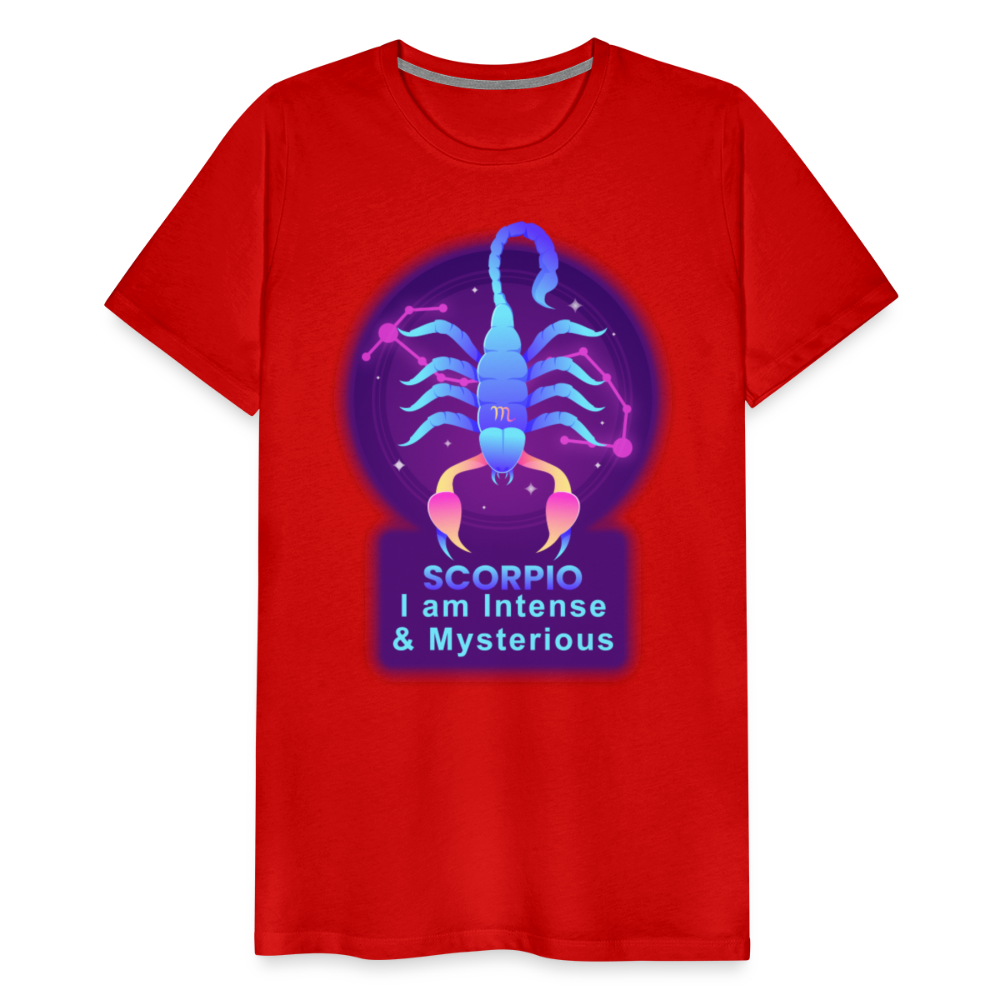 Men's Neon Scorpio Premium T-Shirt - red