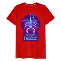 Thumbnail for Men's Neon Scorpio Premium T-Shirt - red