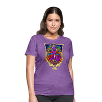 Thumbnail for Women's Cosmic Aries Design T-Shirt - purple heather