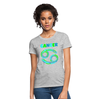 Thumbnail for Women's Power Words Cancer T-Shirt - heather gray