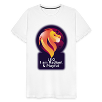 Thumbnail for Men's Glow Leo Premium T-Shirt - white