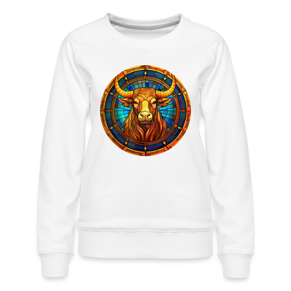 Women’s Mosaic Taurus Premium Sweatshirt - white