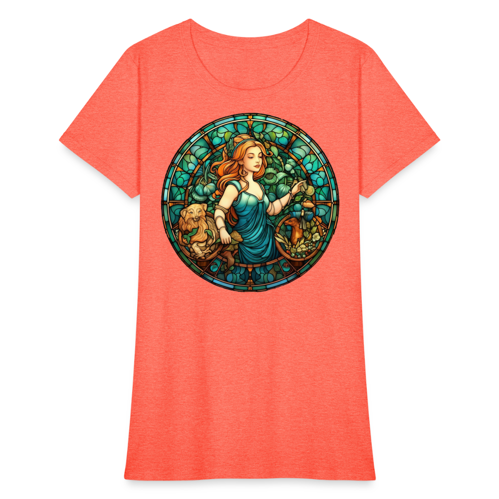 Women's Mosaic Virgo T-Shirt - heather coral