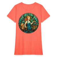 Thumbnail for Women's Mosaic Virgo T-Shirt - heather coral