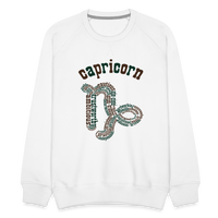 Thumbnail for Men's Power Words Capricorn Premium Sweatshirt - white