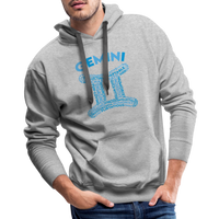 Thumbnail for Men's Power Words Gemini Premium Hoodie - heather grey