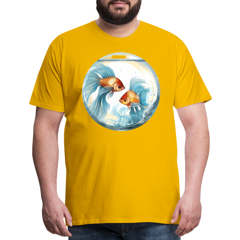 Men's Mythical Pisces Premium T-Shirt - sun yellow