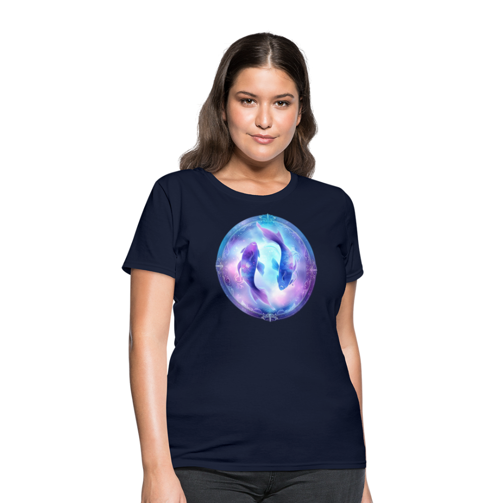 Women's Classic Pisces T-Shirt - navy