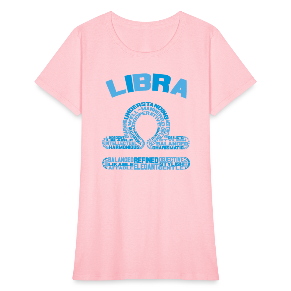 Women's Power Words Libra T-Shirt - pink