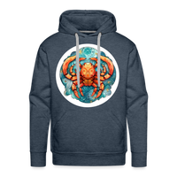 Thumbnail for Men’s Symbol Cancer Premium Hoodie - heather denim