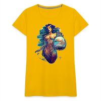 Thumbnail for Women’s Mythical Aquarius Premium T-Shirt - sun yellow