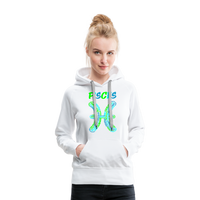 Thumbnail for Women's Power Words Pisces Premium Hoodie - white