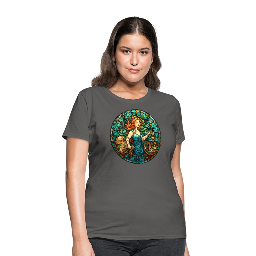 Women's Mosaic Virgo T-Shirt - charcoal