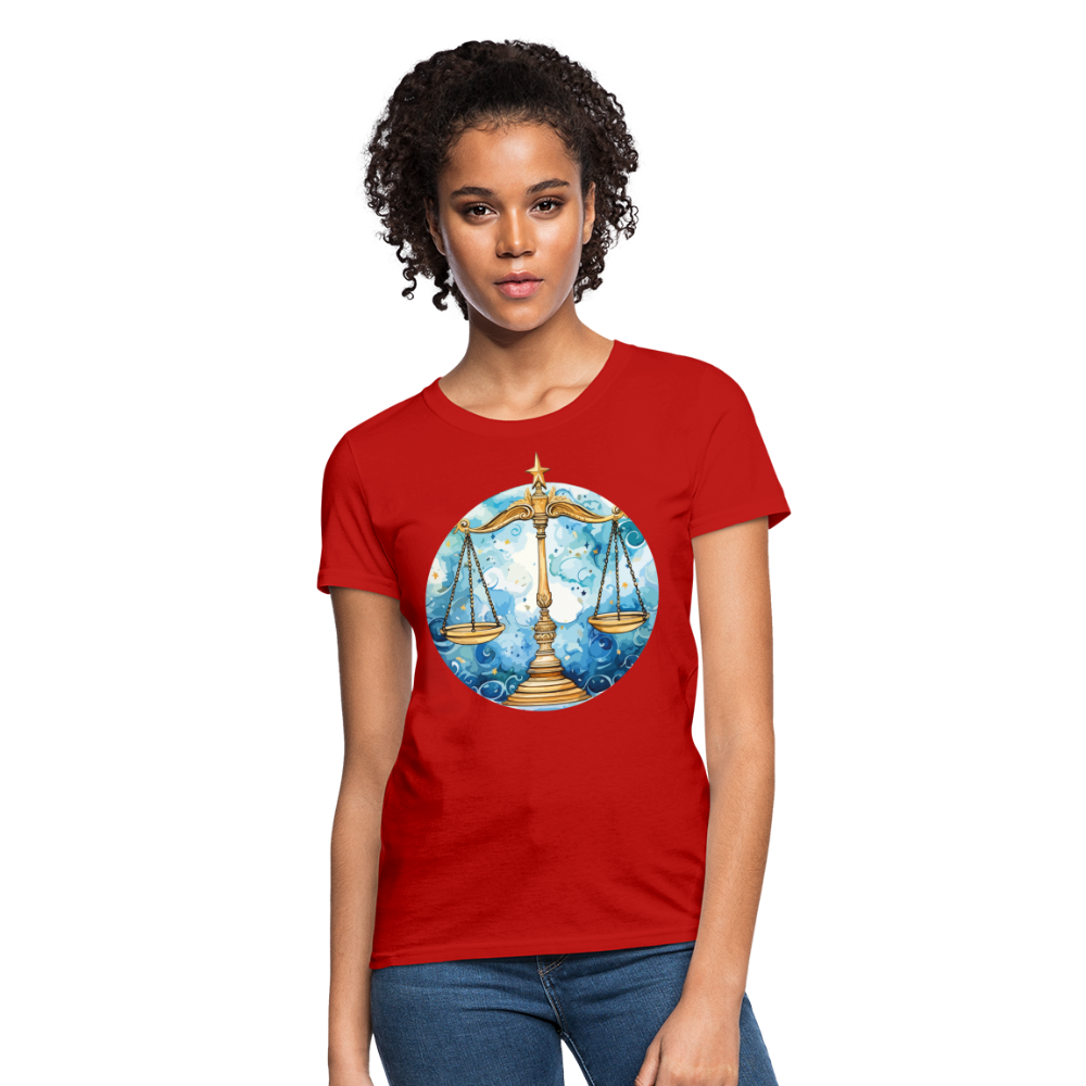 Women's Mythical Libra T-Shirt - red