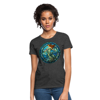 Thumbnail for Women's Mosaic Aquarius T-Shirt - heather black