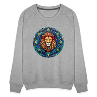 Thumbnail for Women’s Mosaic Leo Premium Sweatshirt - heather grey