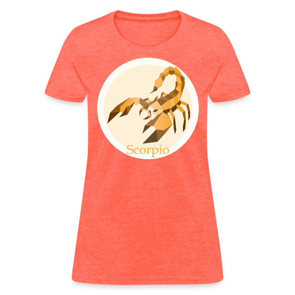 Women's Mosaic Scorpio T-Shirt - heather coral