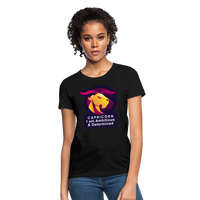 Thumbnail for Women's Glow Capricorn T-Shirt - black