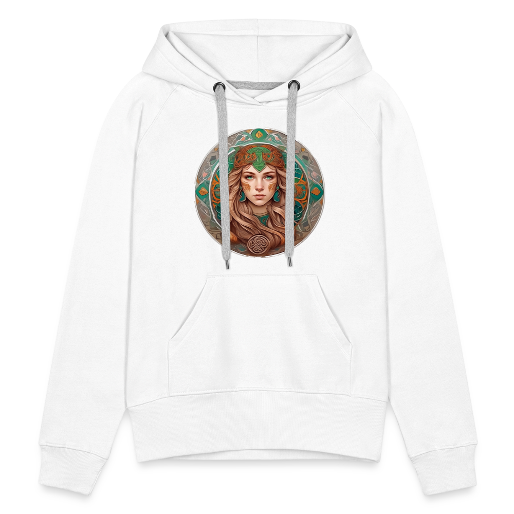 Women’s Mythical Virgo Premium Hoodie - white