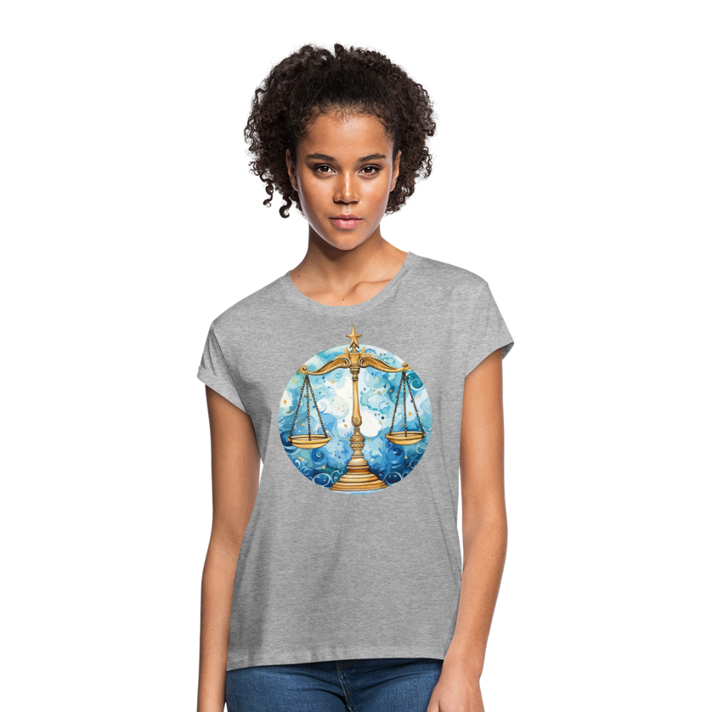 Women's Mythical Libra Relaxed Fit T-Shirt - heather gray