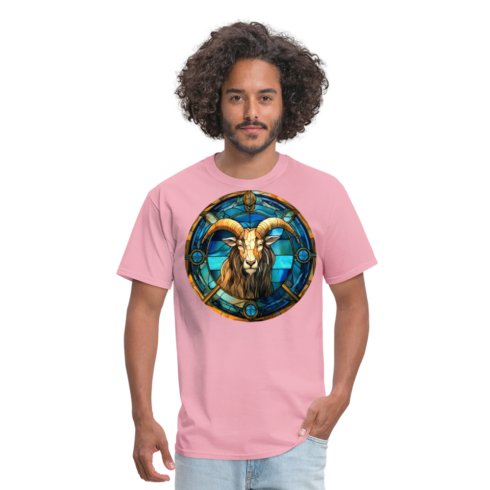 Men's Mosaic Capricorn Classic T-Shirt - pink