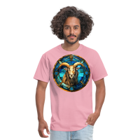 Thumbnail for Men's Mosaic Capricorn Classic T-Shirt - pink