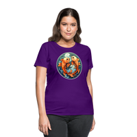 Thumbnail for Women's Symbol Pisces T-Shirt - purple