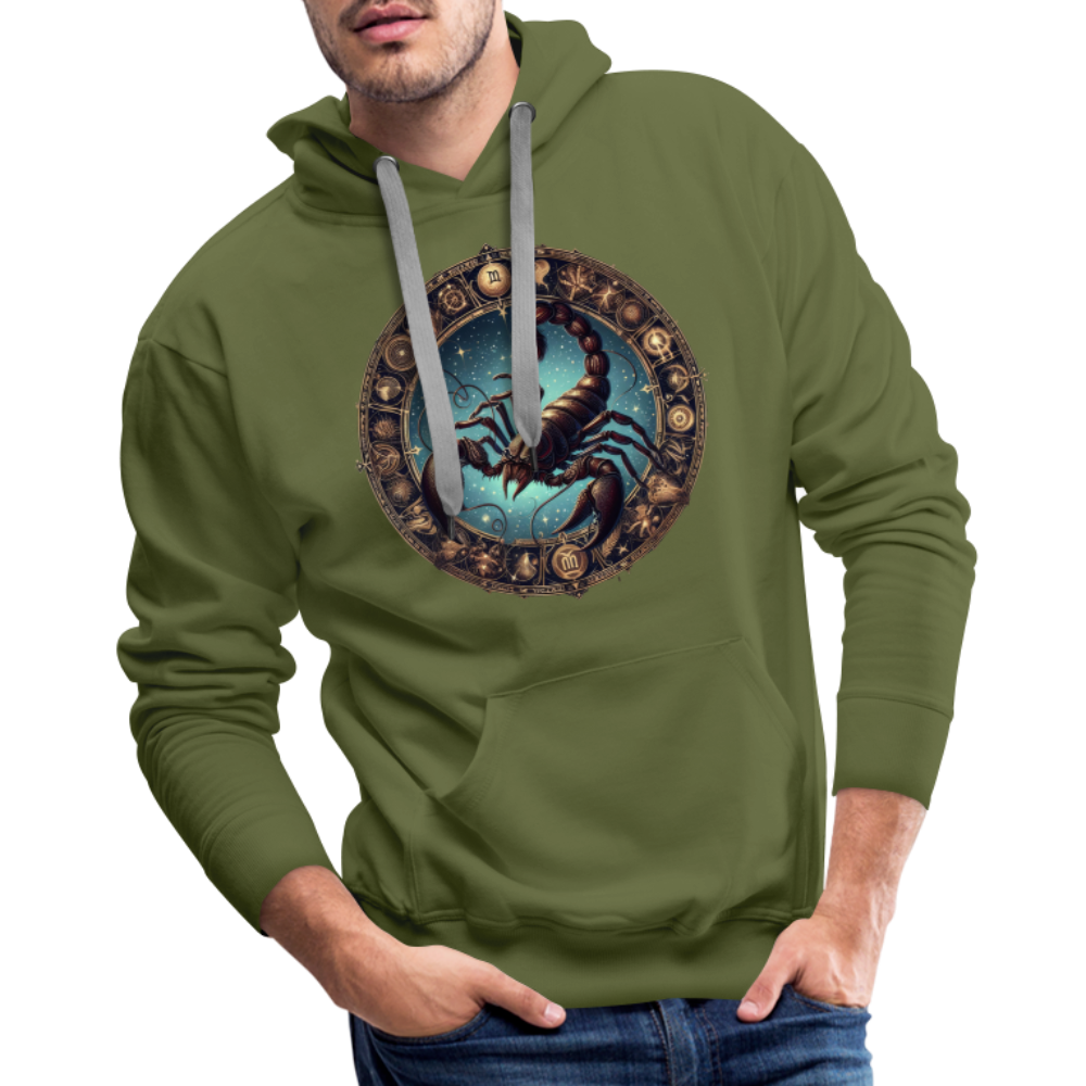 Men’s Mythical Scorpio Premium Hoodie - olive green