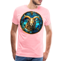 Thumbnail for Men's Mosaic Capricorn Premium T-Shirt - pink