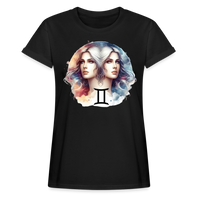 Thumbnail for Women's Mythical Gemini Relaxed Fit T-Shirt - black