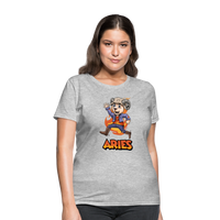 Thumbnail for Women's Playful Aries T-Shirt - heather gray