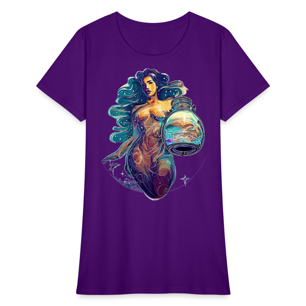 Women's Mythical Aquarius T-Shirt - purple