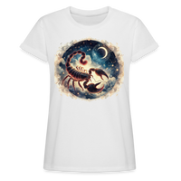 Thumbnail for Women's Neon Scorpio Relaxed Fit T-Shirt - white