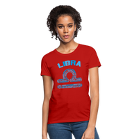 Thumbnail for Women's Power Words Libra T-Shirt - red