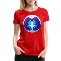 Thumbnail for Women’s Magic Gemini Premium T-Shirt - red