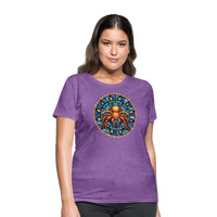 Thumbnail for Women's Mosaic Cancer T-Shirt - purple heather