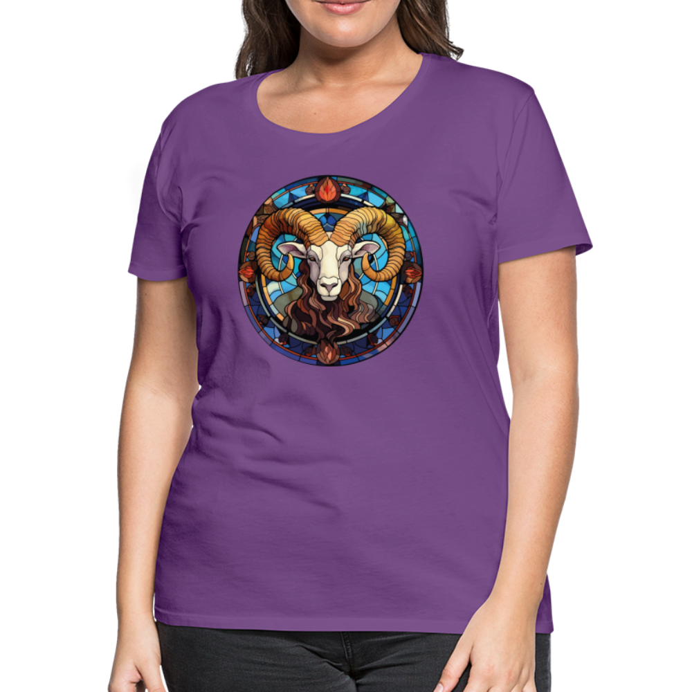 Women’s Mosaic Aries Premium T-Shirt - purple