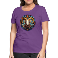 Thumbnail for Women’s Mosaic Aries Premium T-Shirt - purple