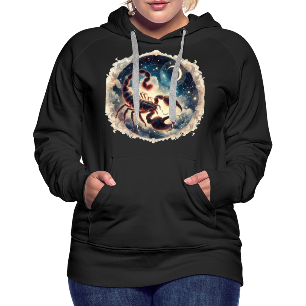 Women’s Mythical Scorpio Premium Hoodie - black