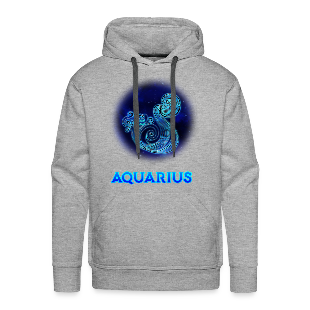 Men’s Aquarius Premium Hoodie - heather grey