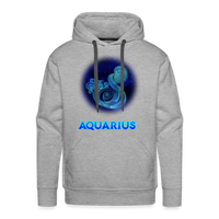 Thumbnail for Men’s Aquarius Premium Hoodie - heather grey